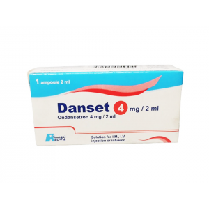 DANSET 4 MG / 2 ML ( ONDANSETRON ) FOR IM, IV INJECTION & IV INFUSION 3 AMPOULES X 2 ML